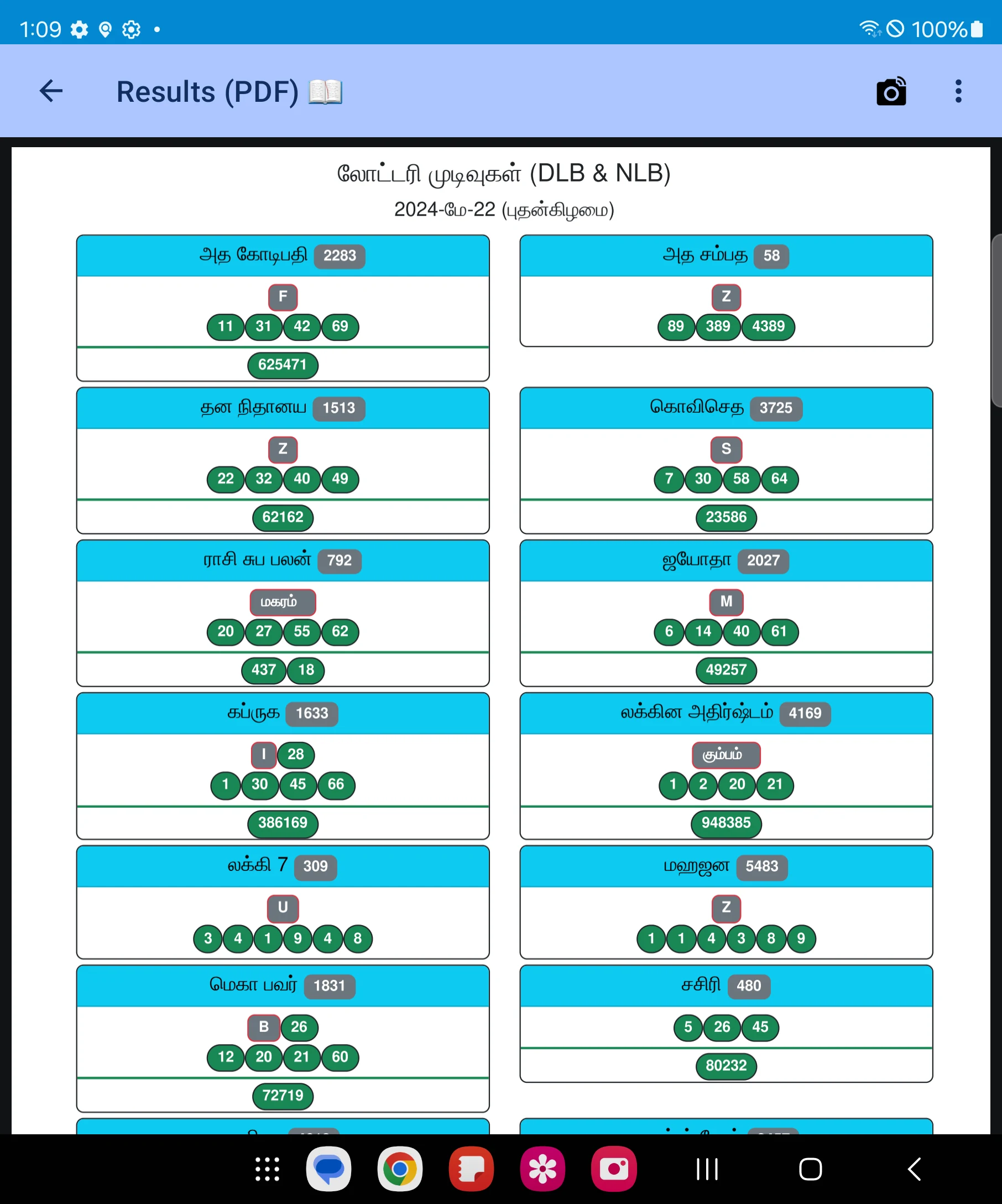 Sri Lanka Lottery Results screenshot